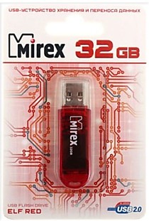 32Gb Mirex Elf Red USB2.0 красный