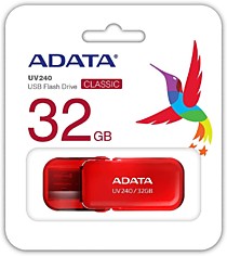 Носитель информации A-Data UV240 32Gb USB2.0 красный