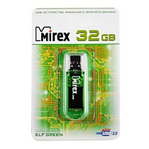 32Gb Mirex Elf Green USB2.0 зеленый