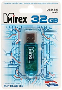 32Gb Mirex Elf Blue USB2.0 синий