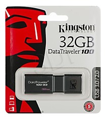 32Gb Kingston 100G3 USB3.0 черный